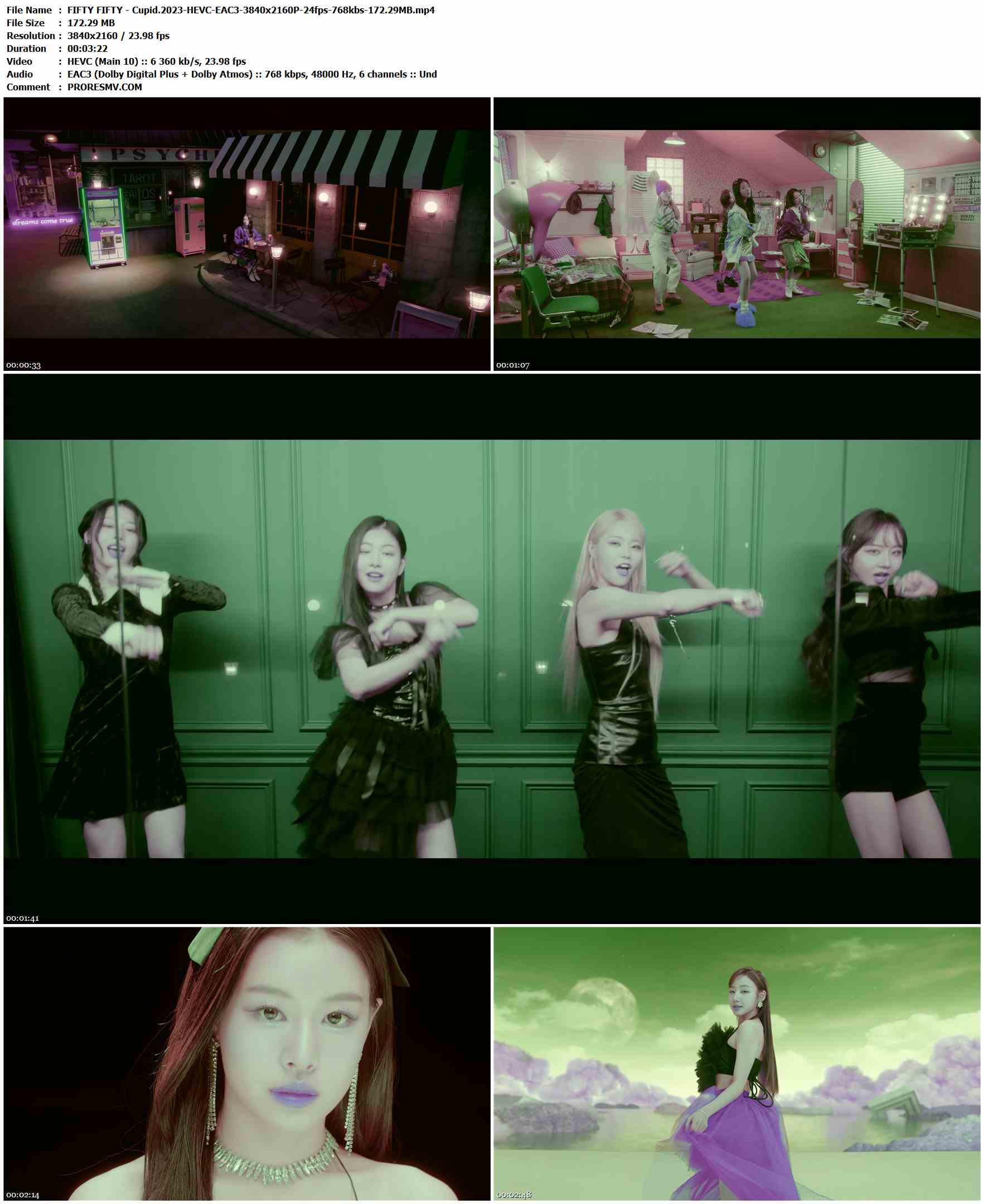 FIFTY FIFTY - Cupid.2023-HEVC-EAC3-3840x2160P-24fps-768kbs-172.29MB官方MV_高清MV